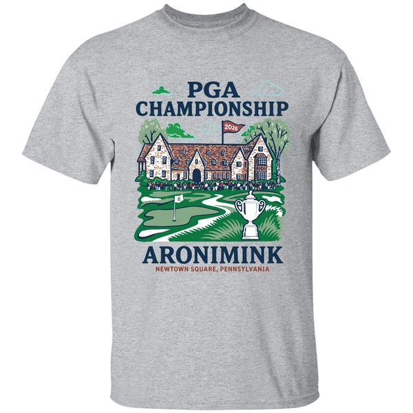 2026 pga championship jersey aronimink clubhouse golf shirt sportgrey
