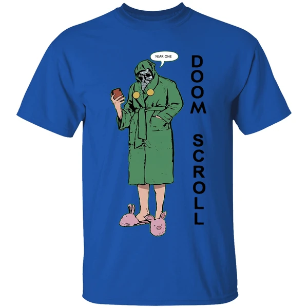 2026 robert downey jr doom scroll shirt royalblue