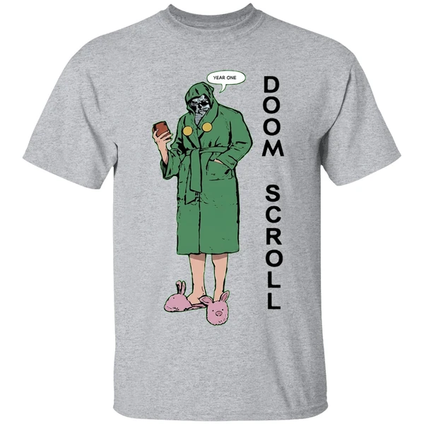 2026 robert downey jr doom scroll shirt sportgrey