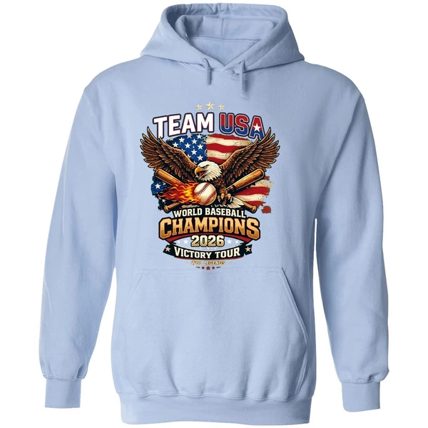 2026 Team Usa World Baseball Classic Champions Eagle Baseball Victory Hoodie - Image 4