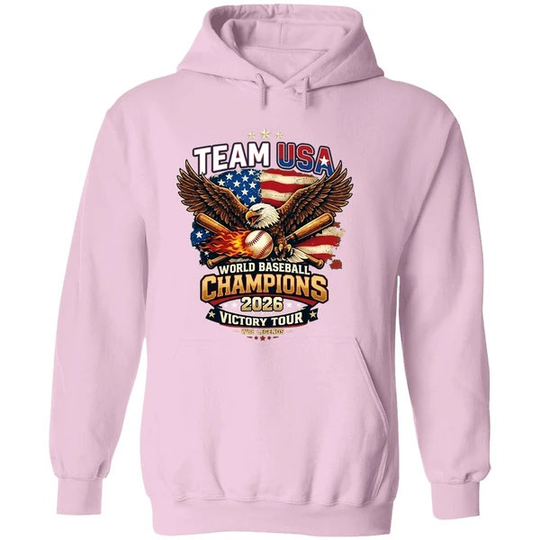2026 Team Usa World Baseball Classic Champions Eagle Baseball Victory Hoodie - Image 5