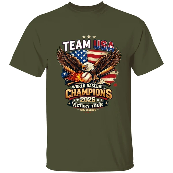 2026 Team Usa World Baseball Classic Champions Eagle Baseball Victory Shirt - Image 4