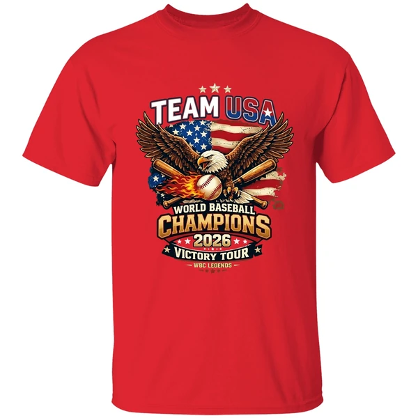 2026 Team Usa World Baseball Classic Champions Eagle Baseball Victory Shirt - Image 7