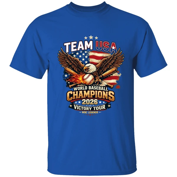 2026 Team Usa World Baseball Classic Champions Eagle Baseball Victory Shirt - Image 8