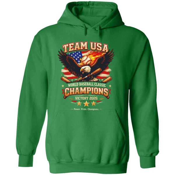 2026 Team Usa World Baseball Classic Champions Victory Hoodie - Image 2
