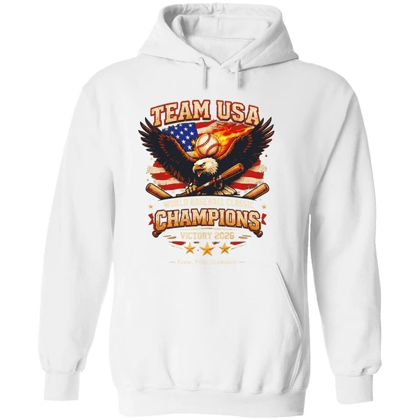 2026 Team Usa World Baseball Classic Champions Victory Hoodie - Image 8