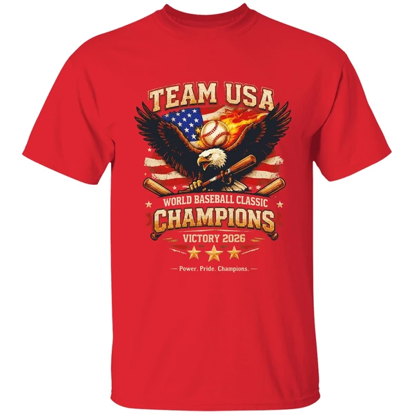2026 Team Usa World Baseball Classic Champions Victory Shirt - Image 7
