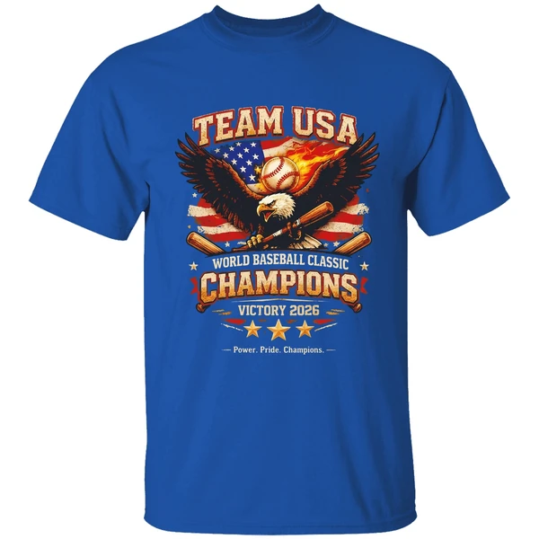 2026 Team Usa World Baseball Classic Champions Victory Shirt - Image 8