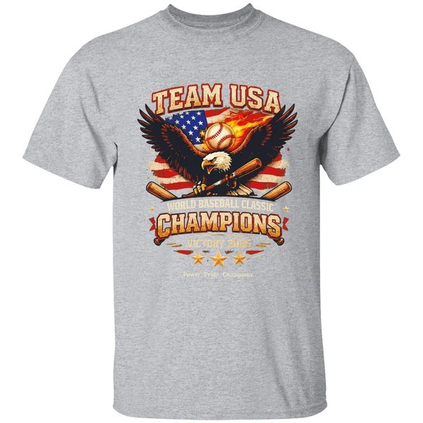 2026 Team Usa World Baseball Classic Champions Victory Shirt - Image 9