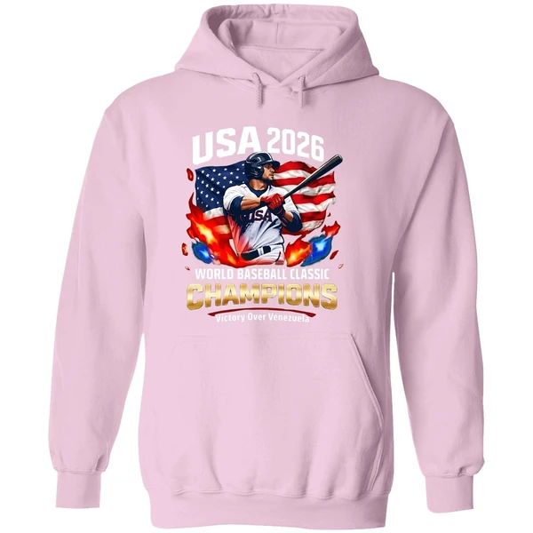 2026 Usa World Baseball Classic Champions Victory Over Venezuela Hoodie - Image 5
