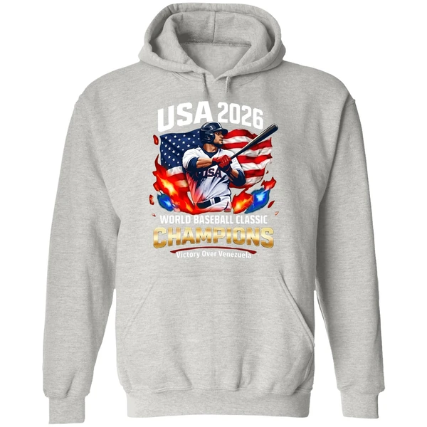 2026 Usa World Baseball Classic Champions Victory Over Venezuela Hoodie - Image 9