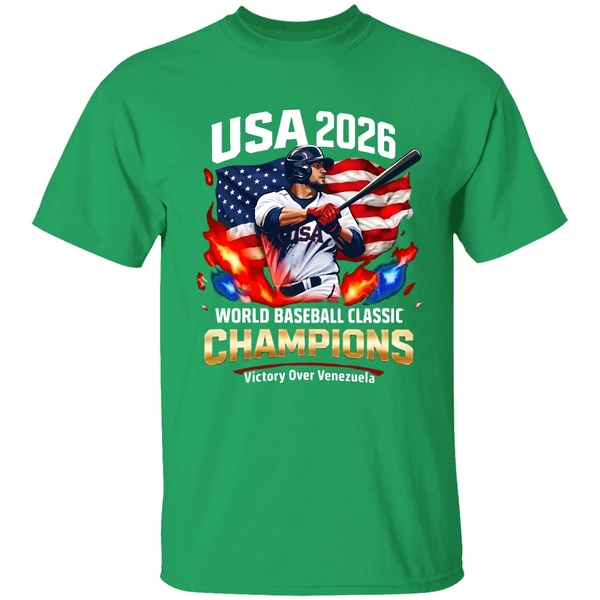 2026 Usa World Baseball Classic Champions Victory Over Venezuela Shirt - Image 2