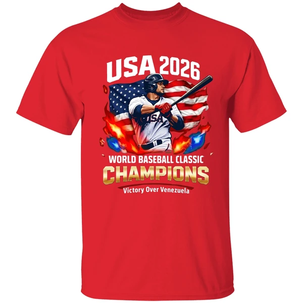 2026 Usa World Baseball Classic Champions Victory Over Venezuela Shirt - Image 7
