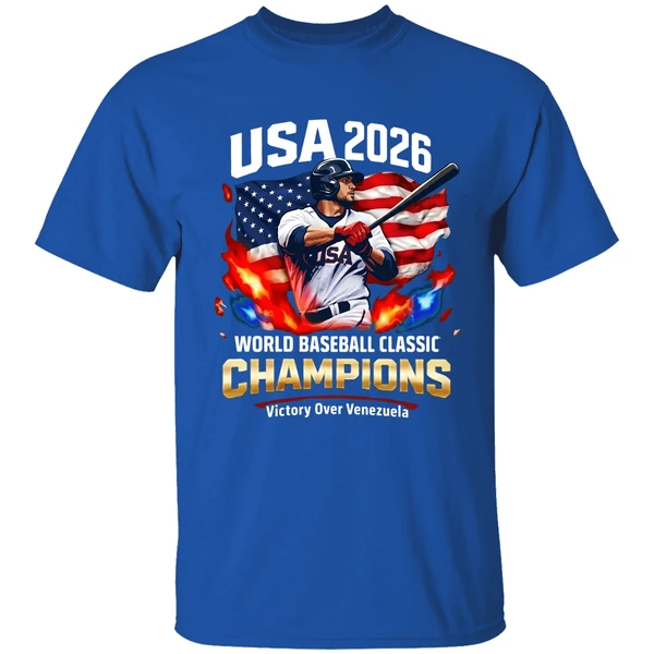 2026 Usa World Baseball Classic Champions Victory Over Venezuela Shirt - Image 8