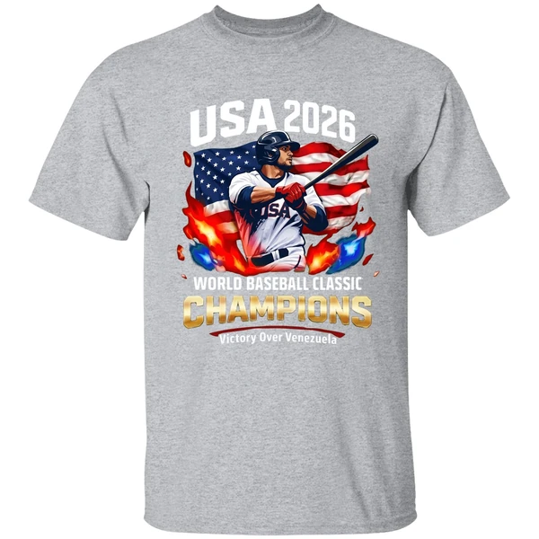 2026 Usa World Baseball Classic Champions Victory Over Venezuela Shirt - Image 9