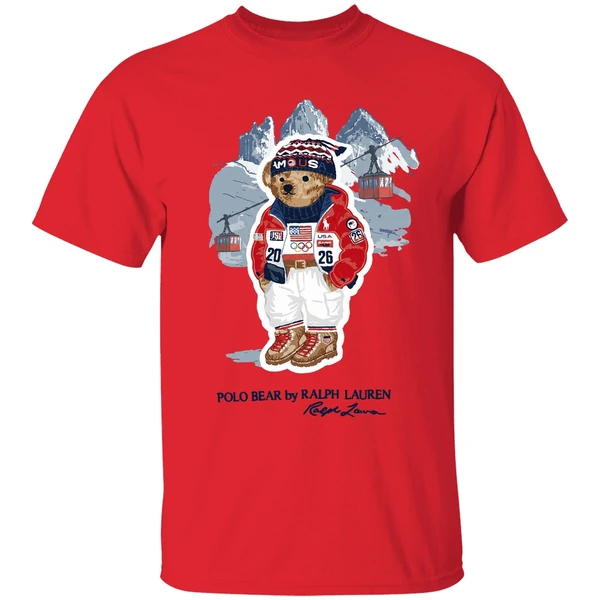 2026 winter olympics seasonal bear polo bear by ralph lauren shirt red