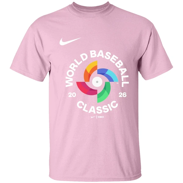 2026 world baseball classic logo shirt lightpink