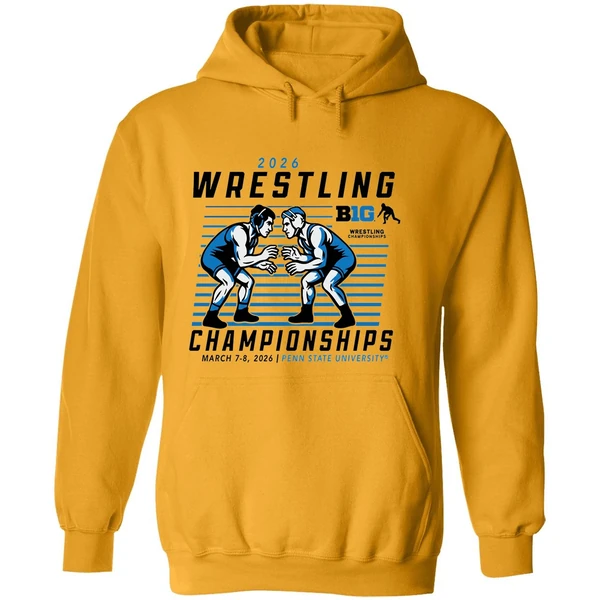 2026 Wrestling Championships Big Ten Penn State University Hoodie