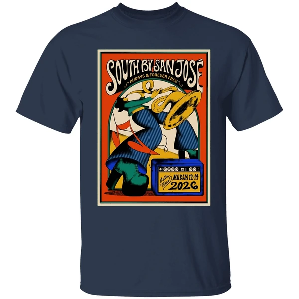 27th Annual South By San Jose 3 12 3 14 2026 Austin Tx Poster Shirt - Image 5