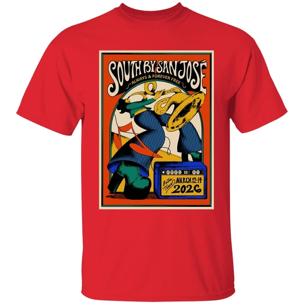 27th Annual South By San Jose 3 12 3 14 2026 Austin Tx Poster Shirt - Image 7