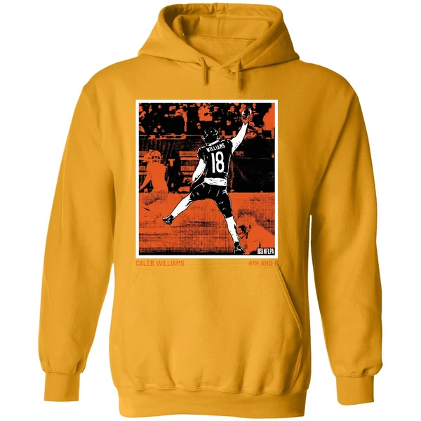 4th And 8 Caleb Williams Chicago Bears Nfl Signature Hoodie