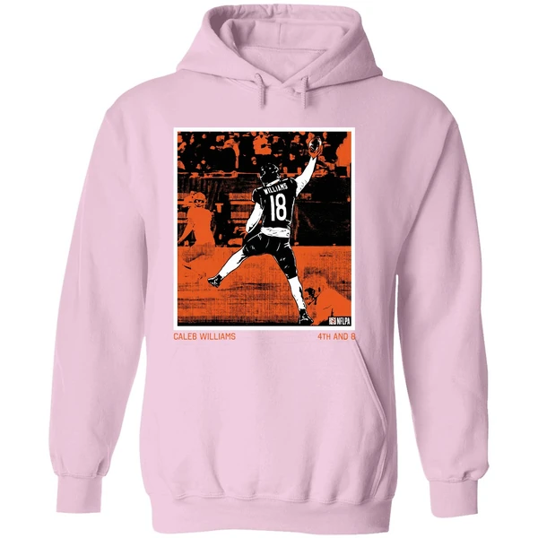 4th And 8 Caleb Williams Chicago Bears Nfl Signature Hoodie - Image 5