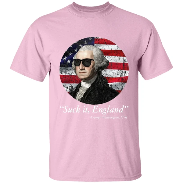 4th of july suck it england george washington 1776 shirt lightpink