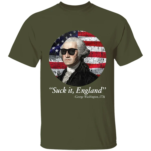 4th Of July Suck It England George Washington 1776 Shirt - Image 4