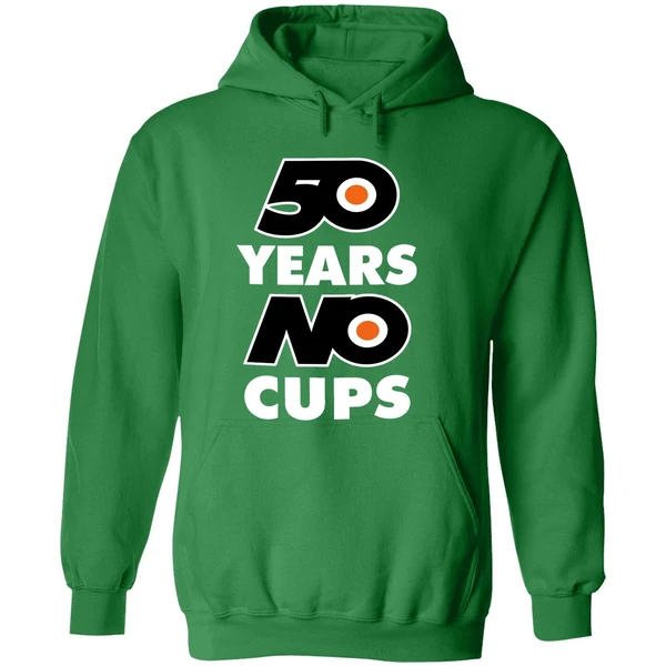 50 Years No Cups Philadelphia Flyers Hoodie - Image 2