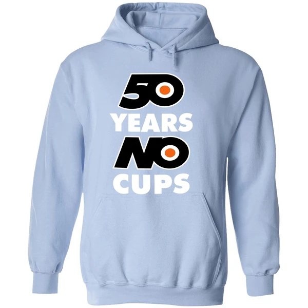 50 Years No Cups Philadelphia Flyers Hoodie - Image 4