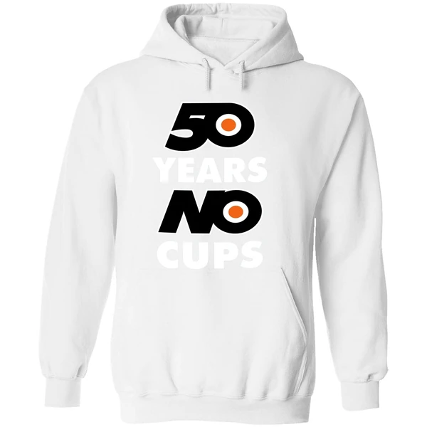 50 Years No Cups Philadelphia Flyers Hoodie - Image 8
