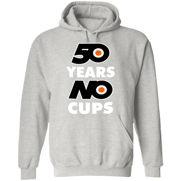 50 Years No Cups Philadelphia Flyers Hoodie - Image 9