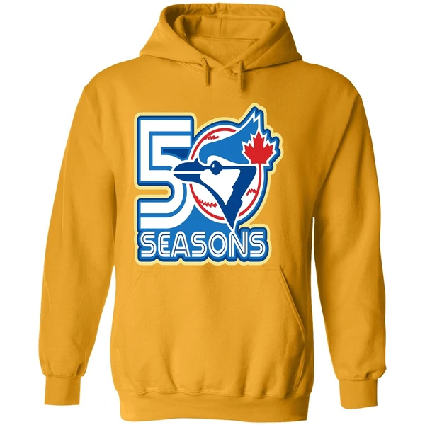 50th Season Toronto Blue Jays Mlb Logo Hoodie