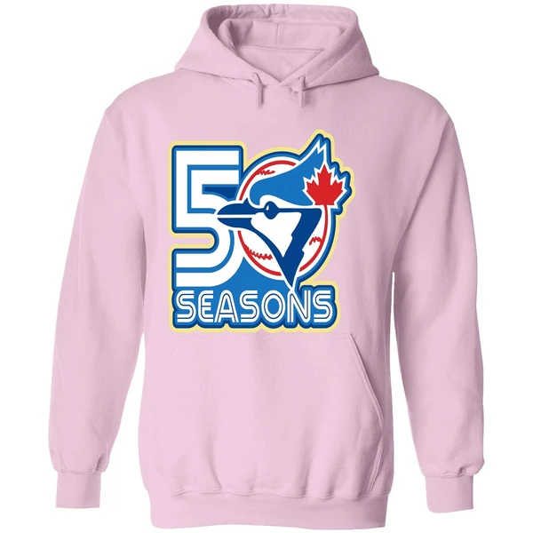 50th Season Toronto Blue Jays Mlb Logo Hoodie - Image 5
