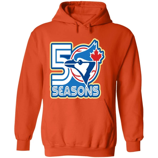 50th Season Toronto Blue Jays Mlb Logo Hoodie - Image 6
