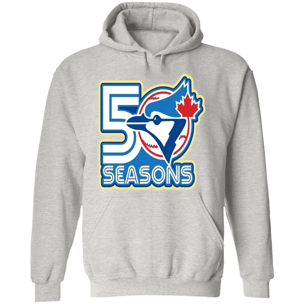 50th Season Toronto Blue Jays Mlb Logo Hoodie - Image 9