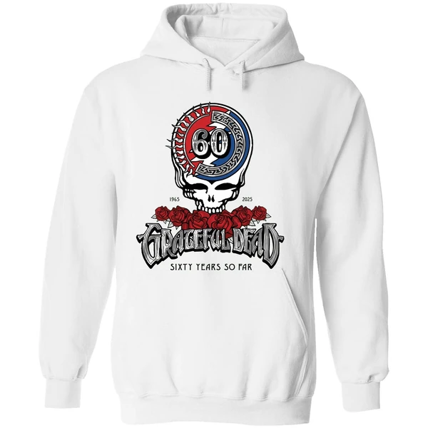 60 Years So Far 1965 2025 Grateful Dead Hoodie - Image 8