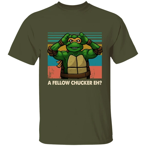 A Fellow Chucker Eh Teenage Mutant Ninja Turtles Shirt - Image 3