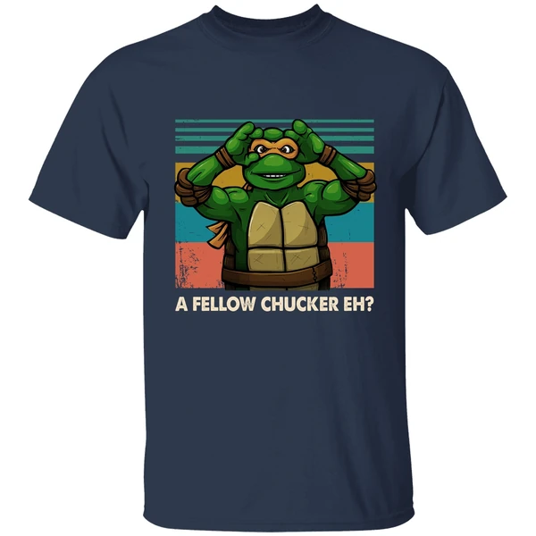 A Fellow Chucker Eh Teenage Mutant Ninja Turtles Shirt - Image 4