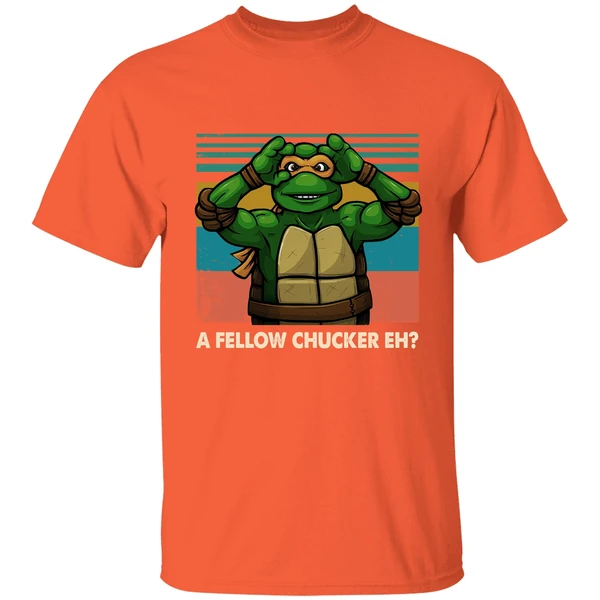 A Fellow Chucker Eh Teenage Mutant Ninja Turtles Shirt - Image 5