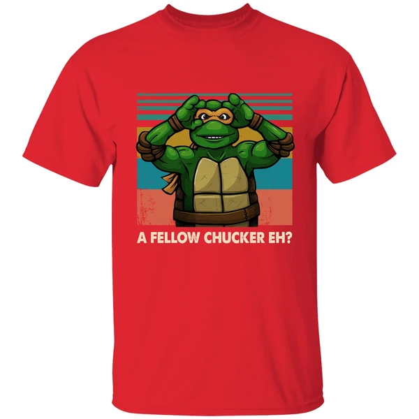 A Fellow Chucker Eh Teenage Mutant Ninja Turtles Shirt - Image 6