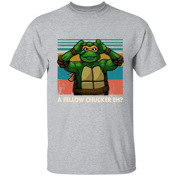 A Fellow Chucker Eh Teenage Mutant Ninja Turtles Shirt - Image 8