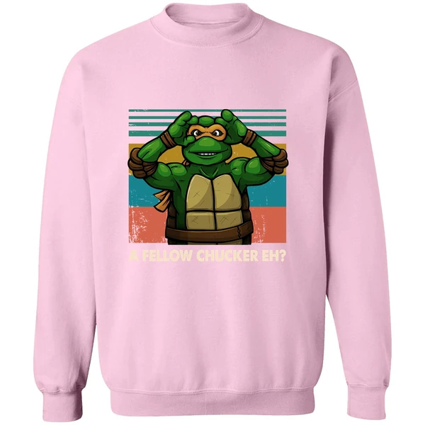A Fellow Chucker Eh Teenage Mutant Ninja Turtles Sweatshirt - Image 4