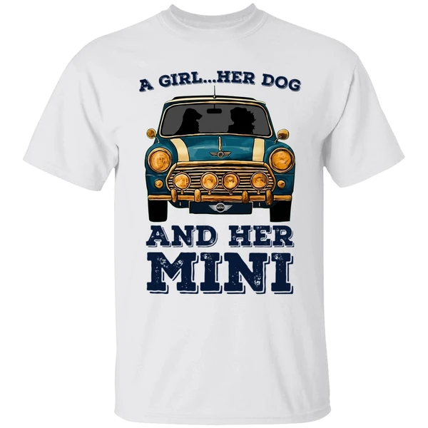 A Girl And Her Dog And Her Mini Car Shirt