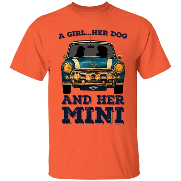 A Girl And Her Dog And Her Mini Car Shirt - Image 3