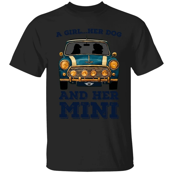 A Girl And Her Dog And Her Mini Car Shirt - Image 7