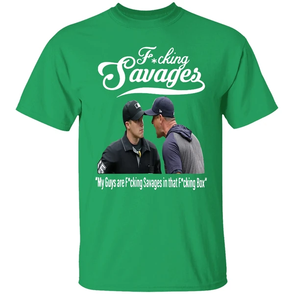 Aaron Boone Fucking Savages In The Box Baseball Shirt
