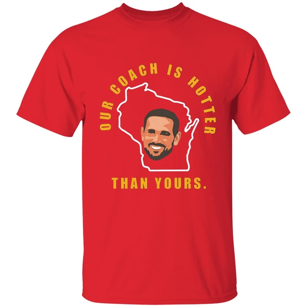 Aaron Our Coach Is Hotter Than Yours Shirt - Image 7