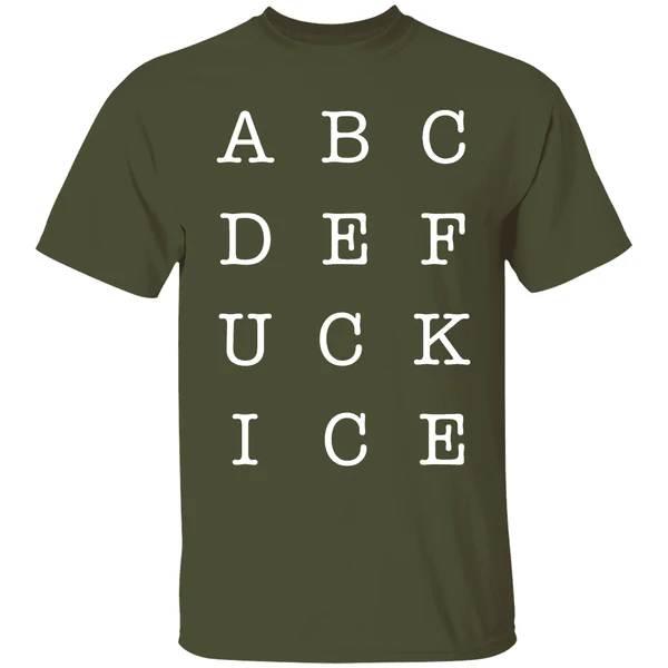 abcdefuck ice subtle fuck ice shirt militarygreen