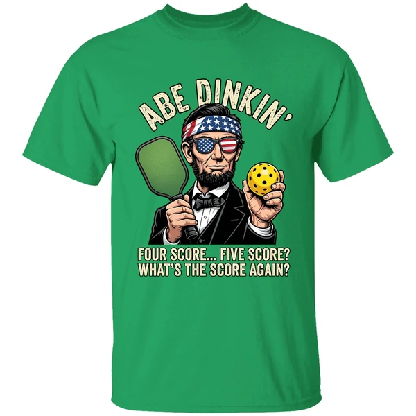 Abraham Lincoln Pickleball Abe Dinkin Four Score Five Score Shirt - Image 2